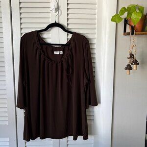 FALL Brown - Cato Blouse - Size 26/28W